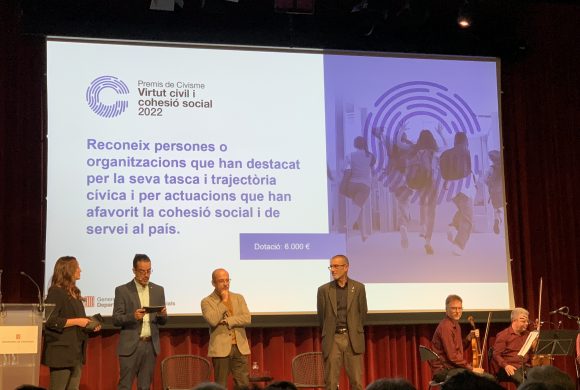 El CECAS assisteix als Premis Civisme de la Generalitat de Catalunya
